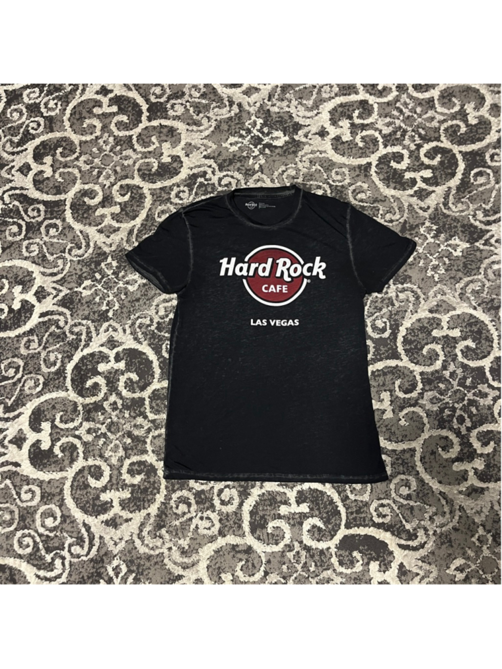 Men's Hard Rock Cafe Black Red Short Sleeve Tee M